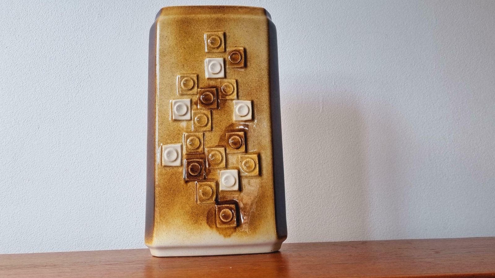 Home Decor Rare Midcentury Ceramic Vase Mosaic, Ditmar Urbach, 1970s photo