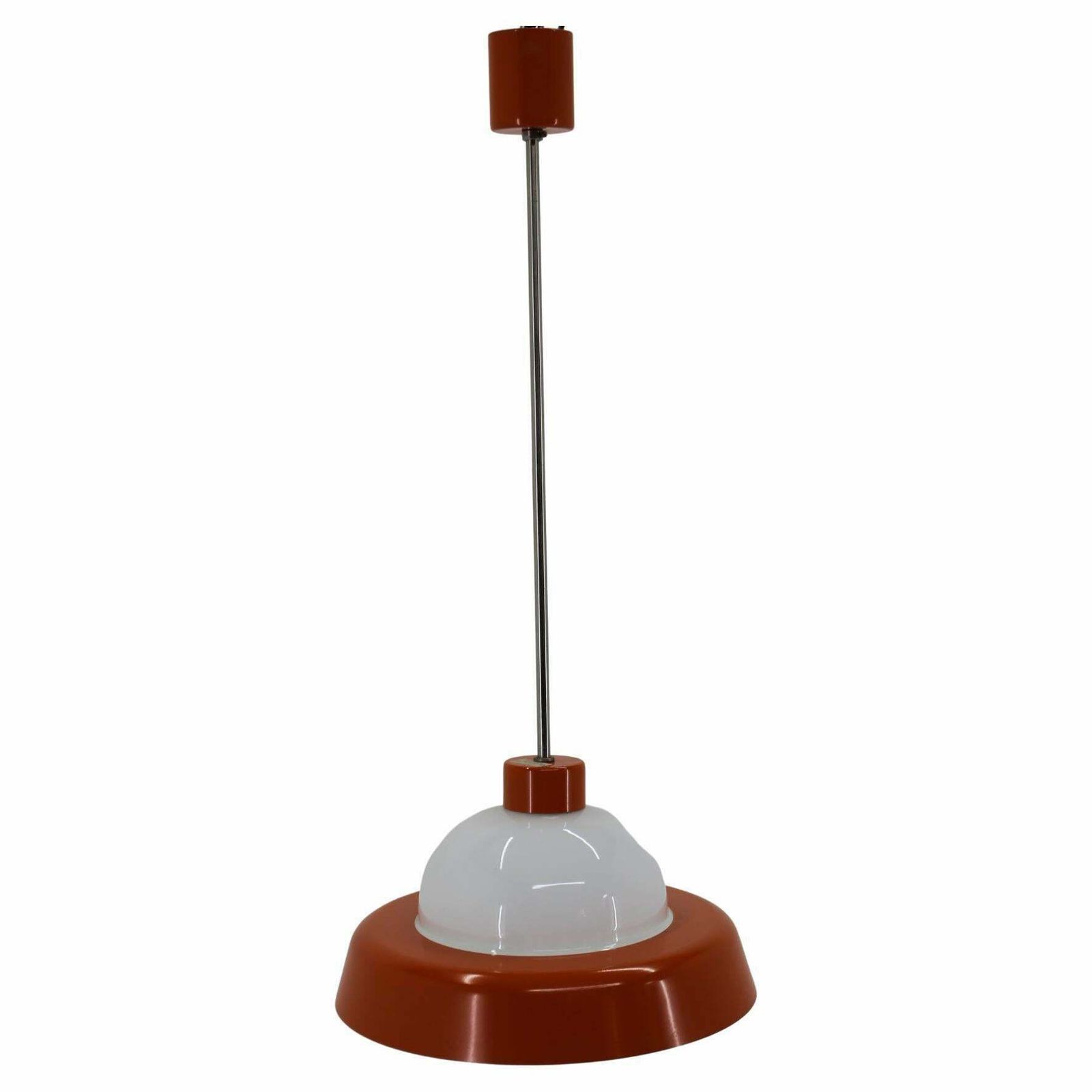 1970s Glass Pendant Lamp By Kamenicky Senov, Czechoslovakia