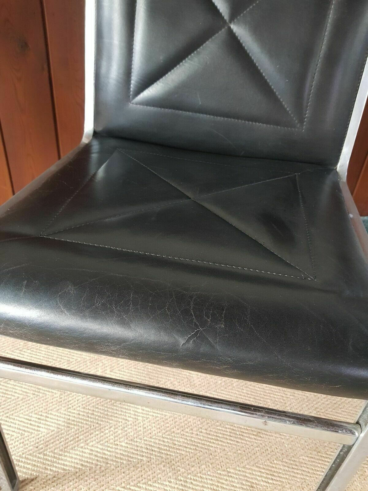 Andre Vandenbeuck Aluline Lounge Chair In Black Leather For Strassle 2 Available photo buy