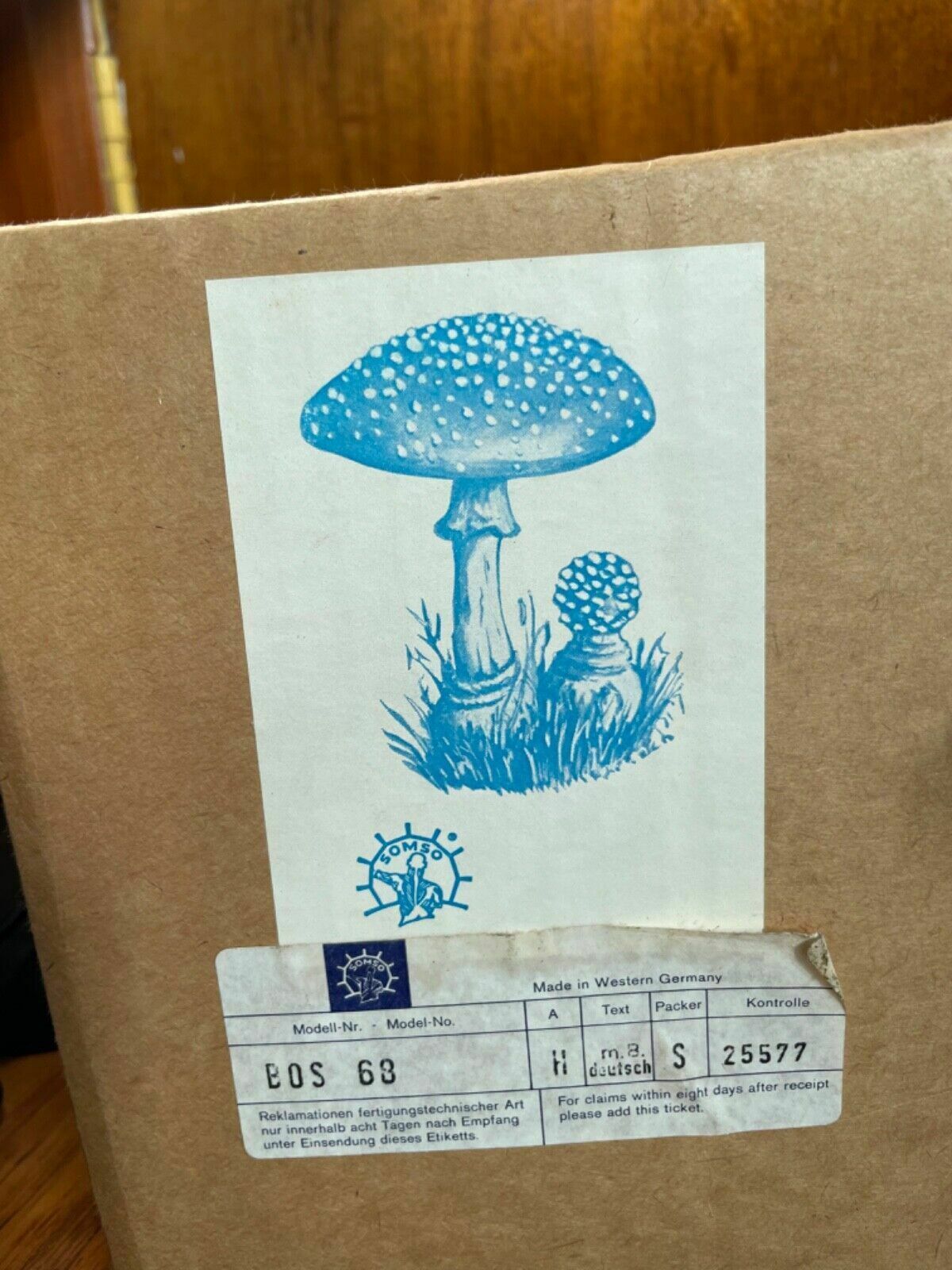 171.0 Vintage Somso White Birch Bolete Mushroom Educational Model Fungus Toadstool photo