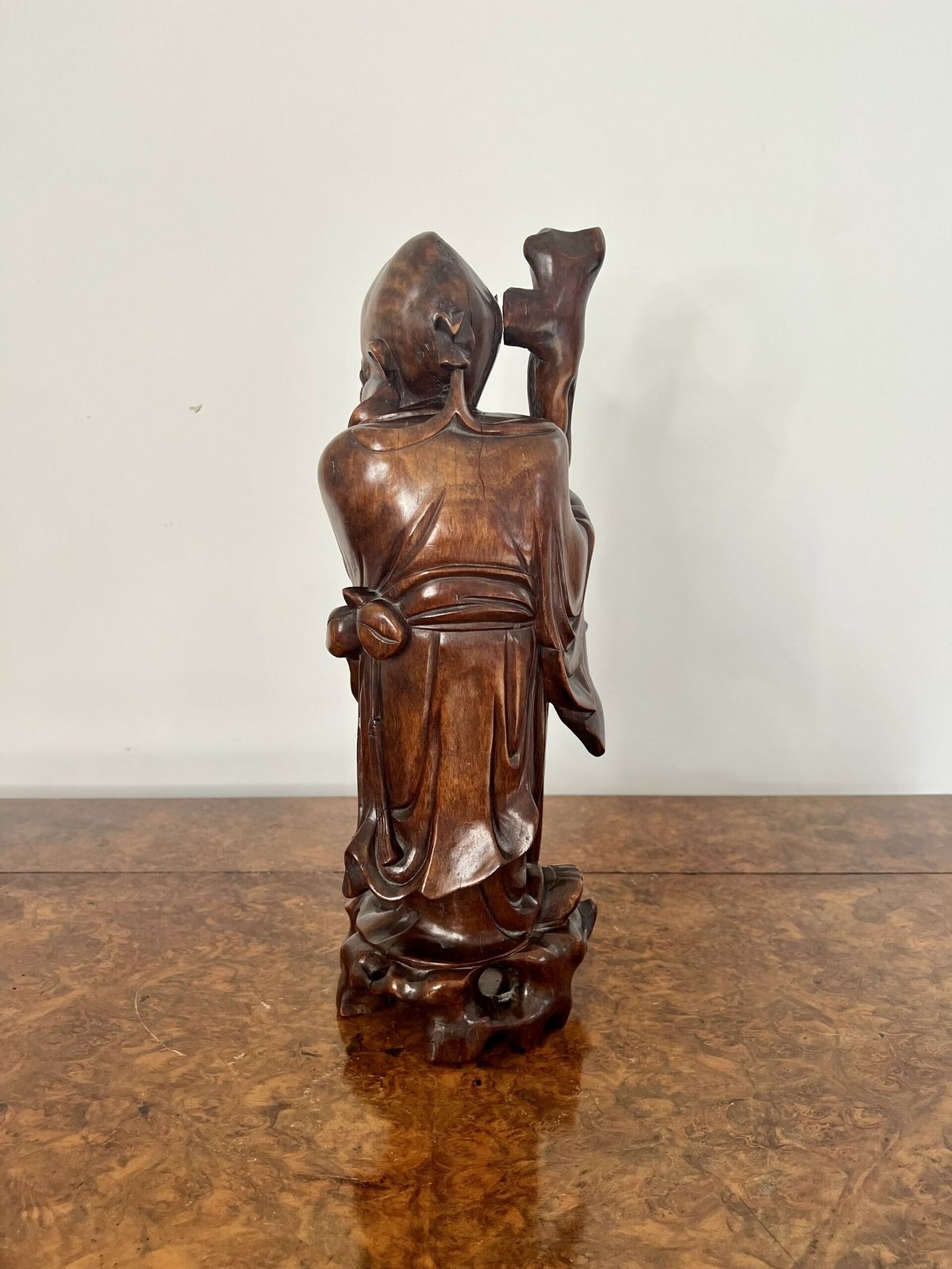 Fine Quality Large Antique Chinese Carved Hardwood Figure photo 485.0
