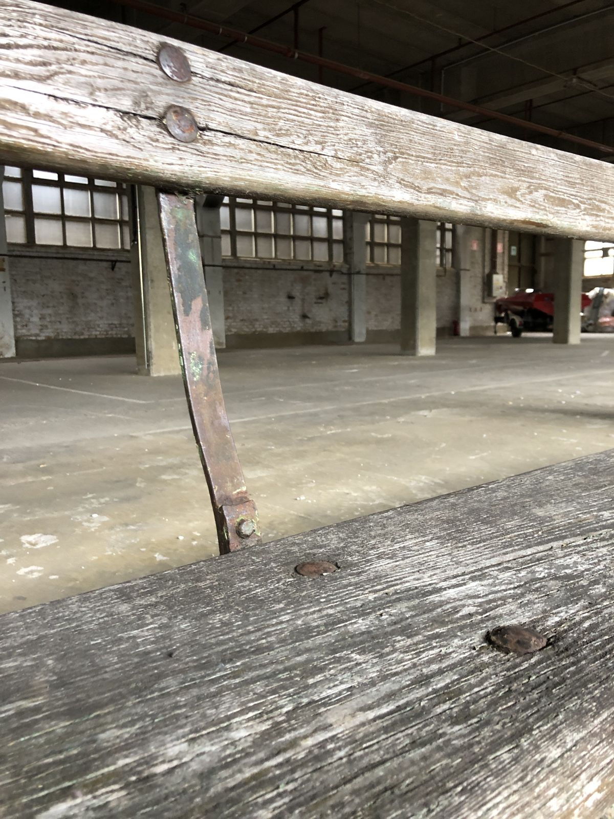 Long Garden Bench In Original Good Condition, 1950s photo for sale