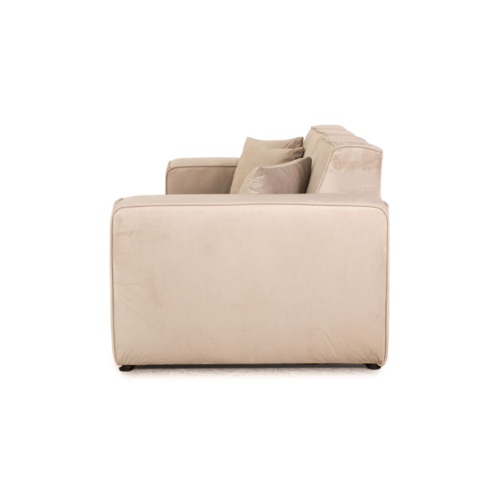 photo for sale Canapé 4 places Iconx Studios Beluga en velours beige gris clair