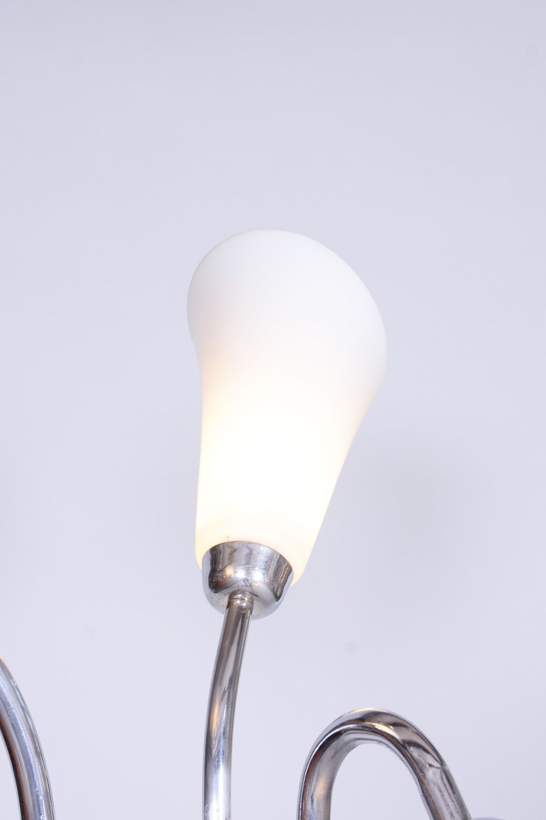 Restored Artdeco Floor Lamp, Chrome Plated Steel, Czechia, 1930s photo 1250.0