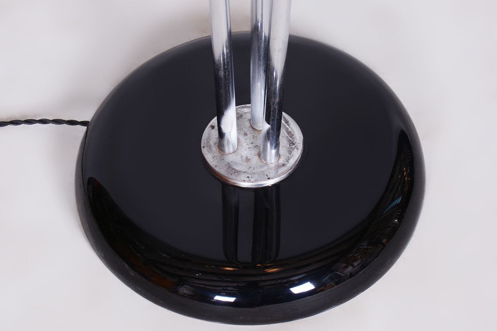 Restored Artdeco Floor Lamp, Chrome Plated Steel, Czechia, 1930s photo buy