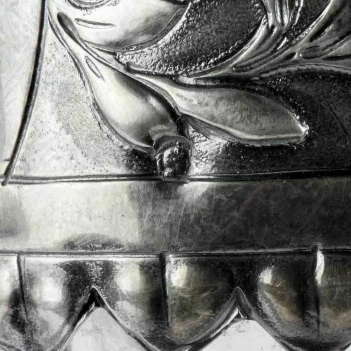 Wine Jug, Glass In Silver, 1800s photo buy