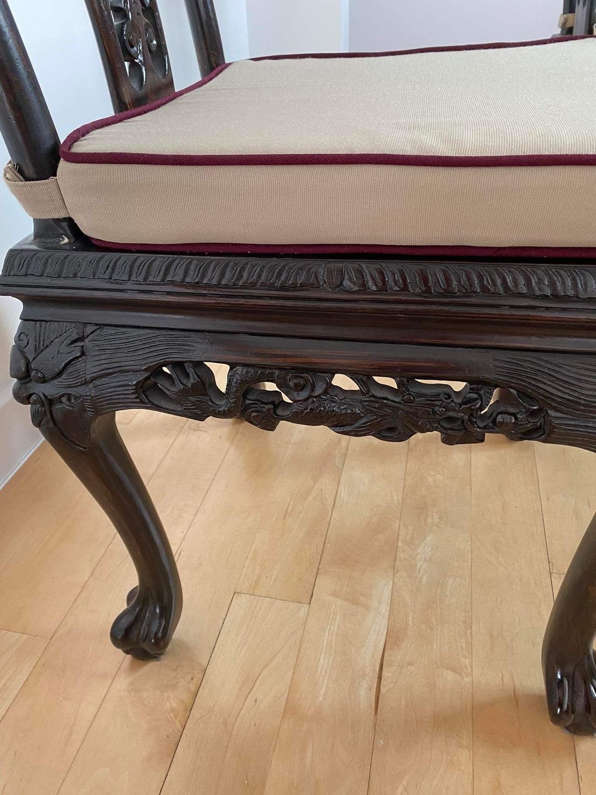 6 Chinese Antique Chairs. Preciously Carved With Dragons. Rare On The Market photo for sale