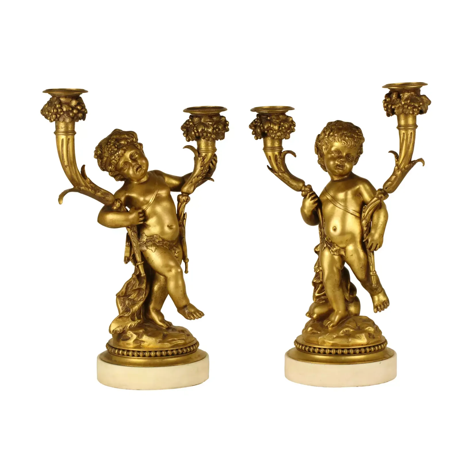 Pair Of Candelabra, 1800s, Antique