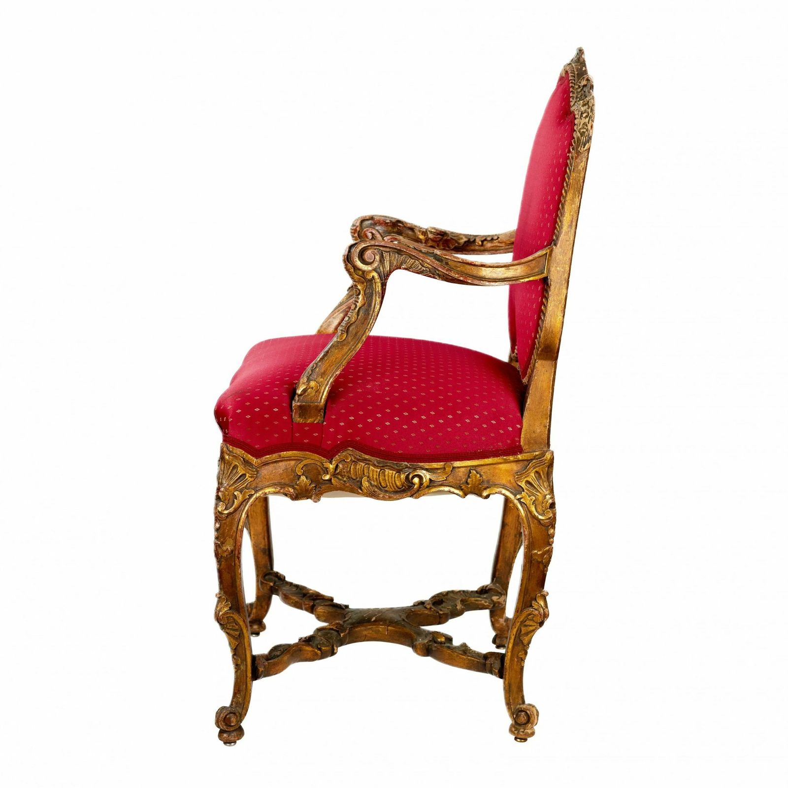 Magnificent, Carved Armchair In The Rococo Style Of The 19th And 20th Centuries photo 556.0