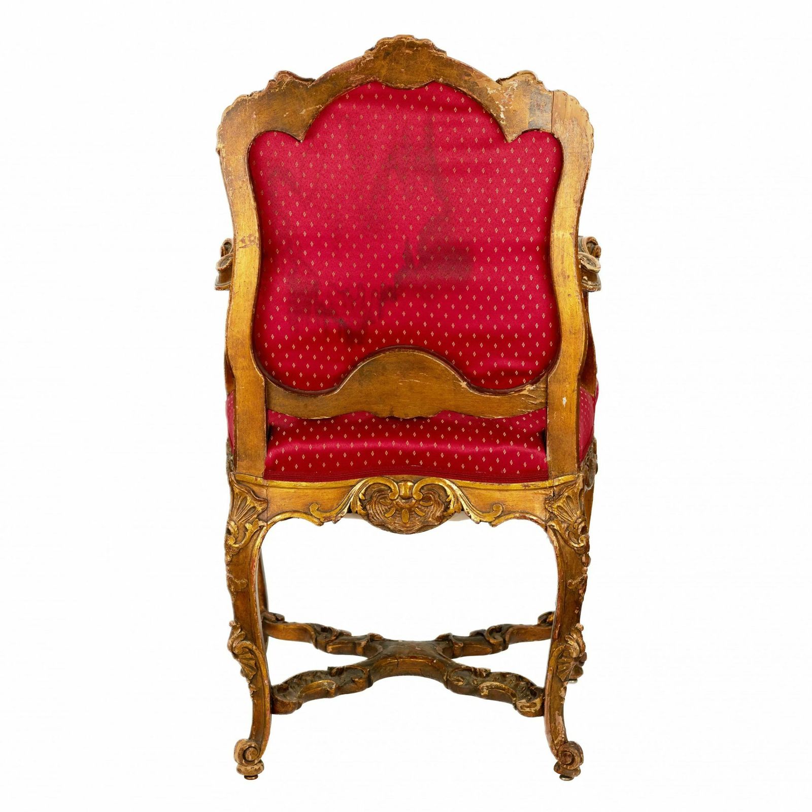 Magnificent, Carved Armchair In The Rococo Style Of The 19th And 20th Centuries photo vinterior