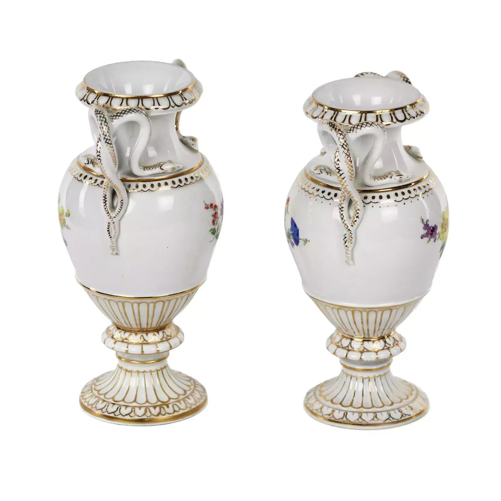 Pair Of Meissen Porcelain Vases. photo buy