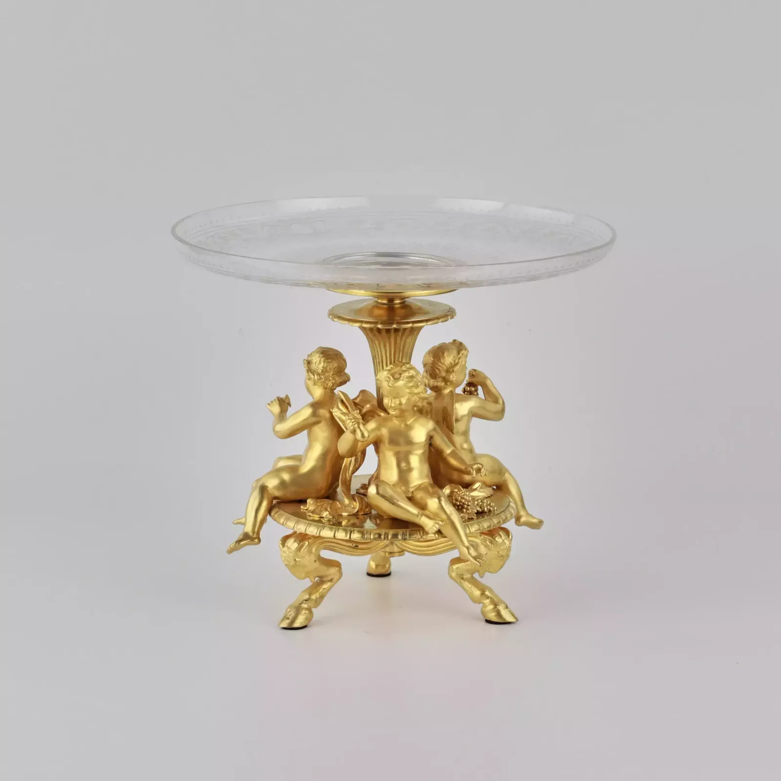Delicate Fruit Vase Of Napoleon III Period. Es Calier De Cristal Paris photo 2137.0