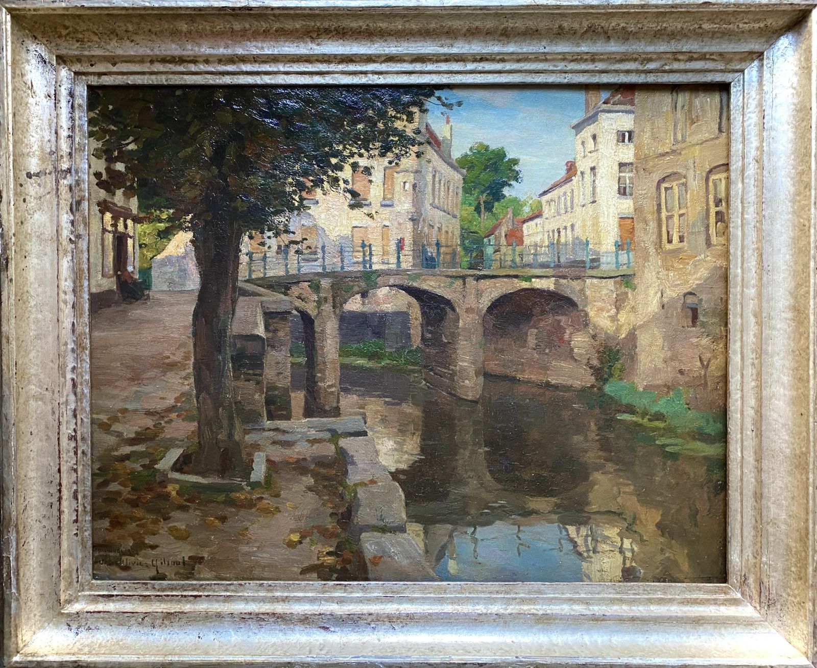 Victor Gilsoul, Brussels 1867 – 1943, Belgian Painter, A View Of Diksmuide, 1900