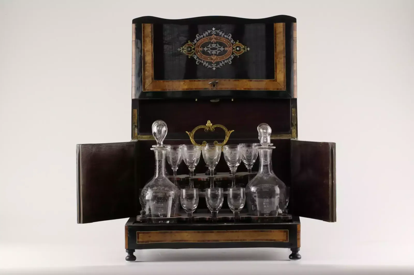 Travel Liquor Cabinet,, 1800s, Antique