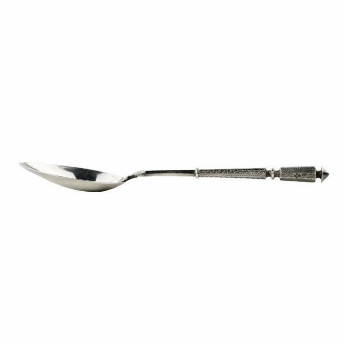 Henri Sufflo. Twelve Silver Teaspoons In The Style Of A Directory. Late 19th Century photo 359.0