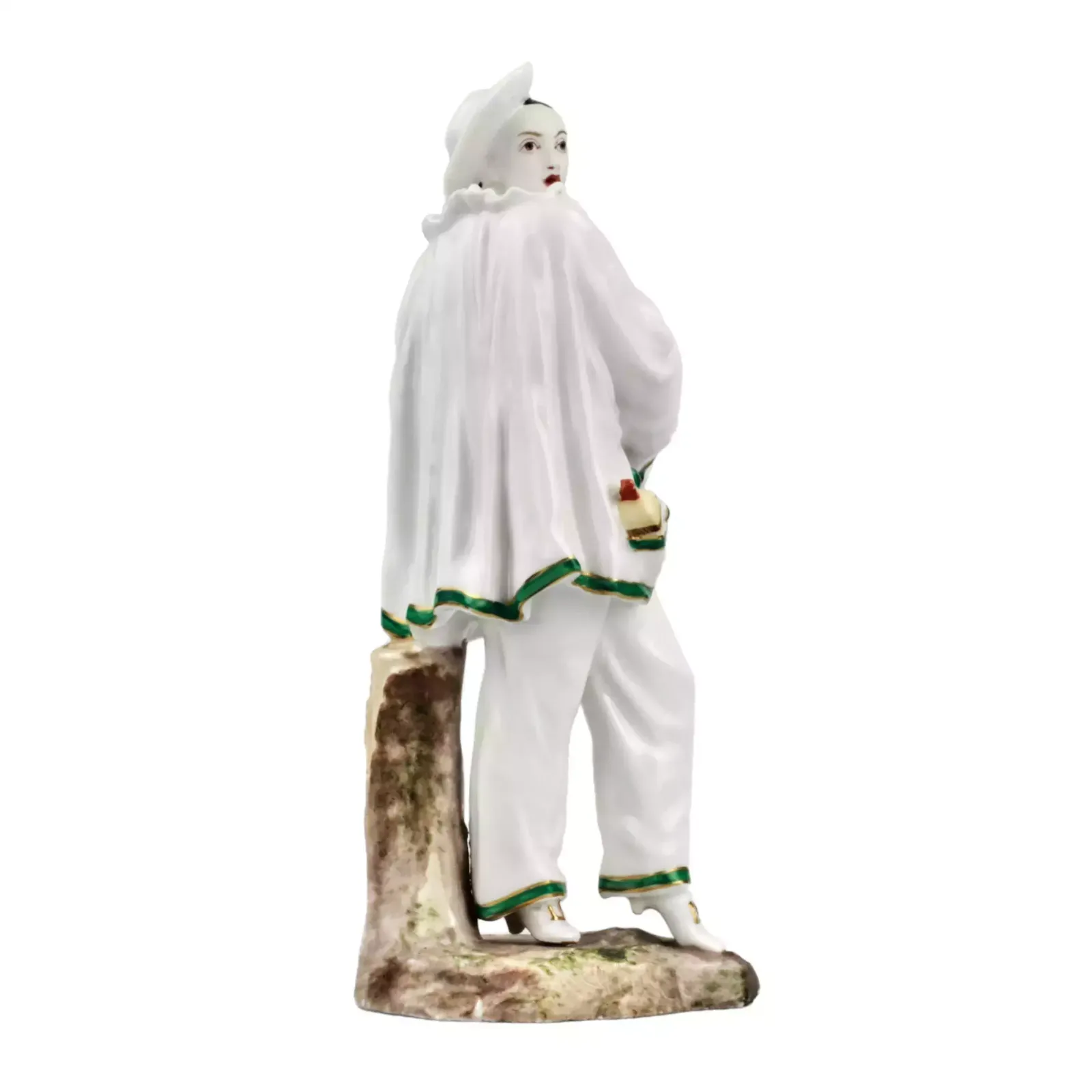 Porcelain Figurine Of Pierrot. Germany. End Of The 19th Century. photo furniture