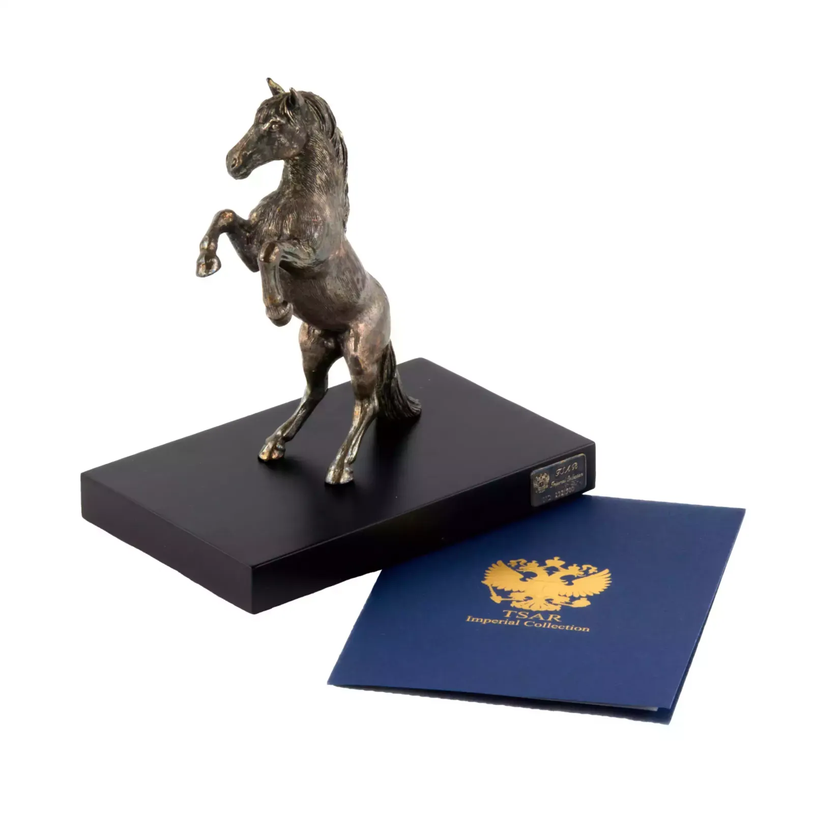 The Figure Of The Rearing Horse. Silvering. Tsar Imperial Collection. photo vinterior