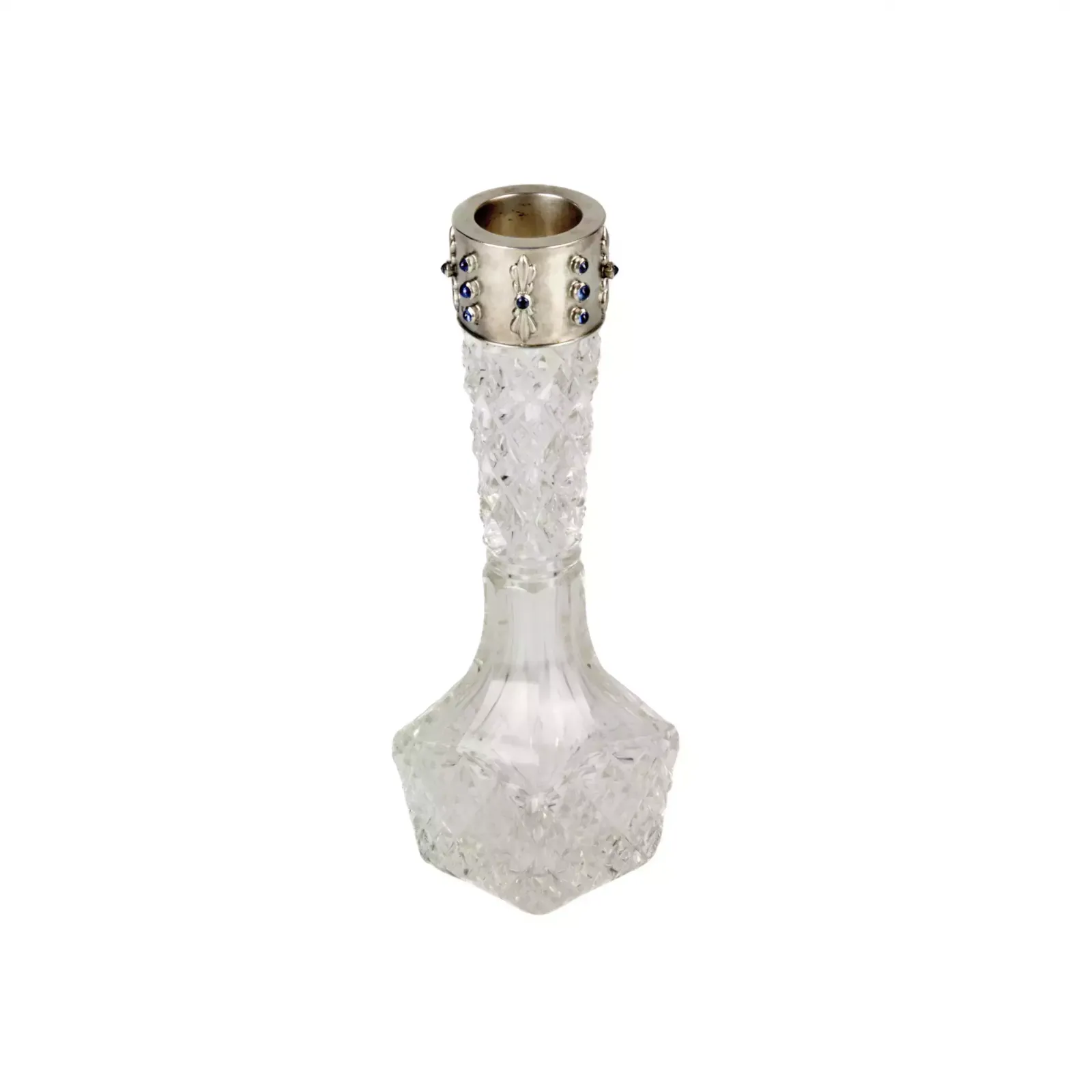 Russian, Crystal Vase With A Silver Frame. St. Petersburg. The Turn Of The 19th 20th Centuries. photo furniture