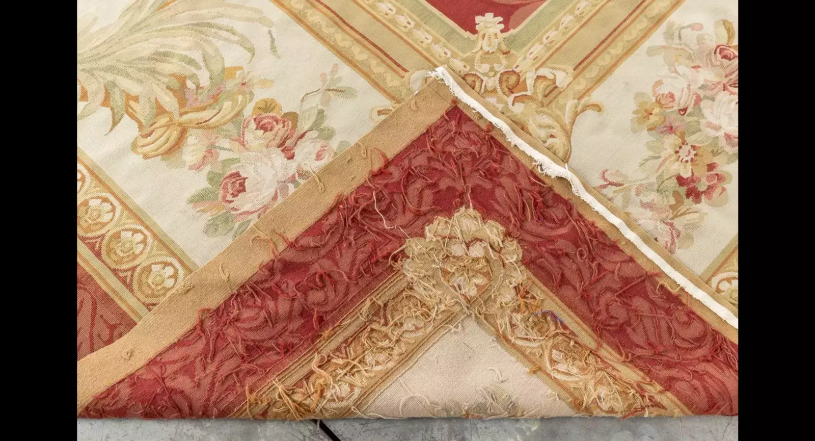 Exceptional, Old Aubusson Carpet From The 19th Century. France. photo furniture