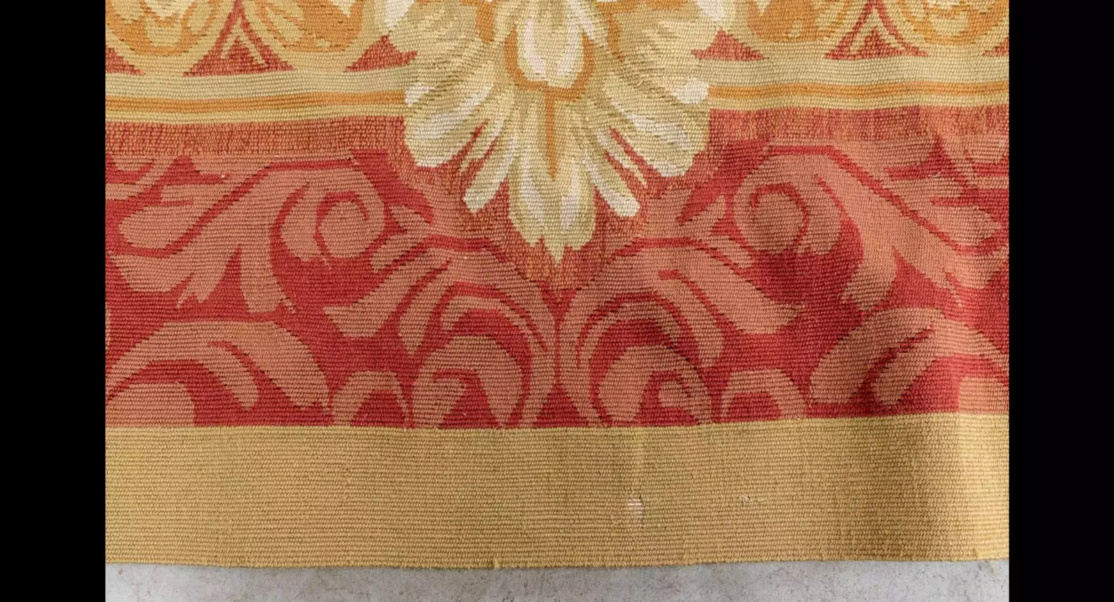 Exceptional, Old Aubusson Carpet From The 19th Century. France. photo for sale