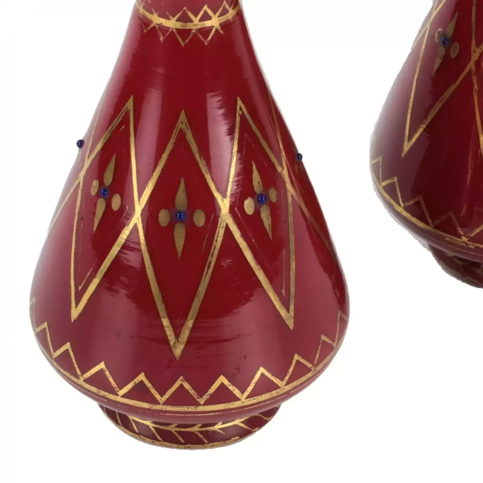 A Pair Of Vases From The Imperial Glass Factory. Mid 19th Century. photo furniture