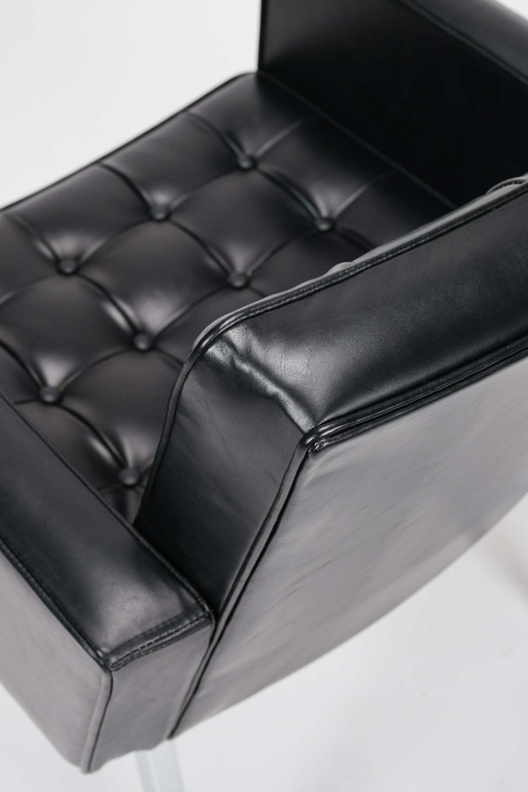 Furniture Vincent Cafiero, Armchair, Leather, Knoll International, 50s photo