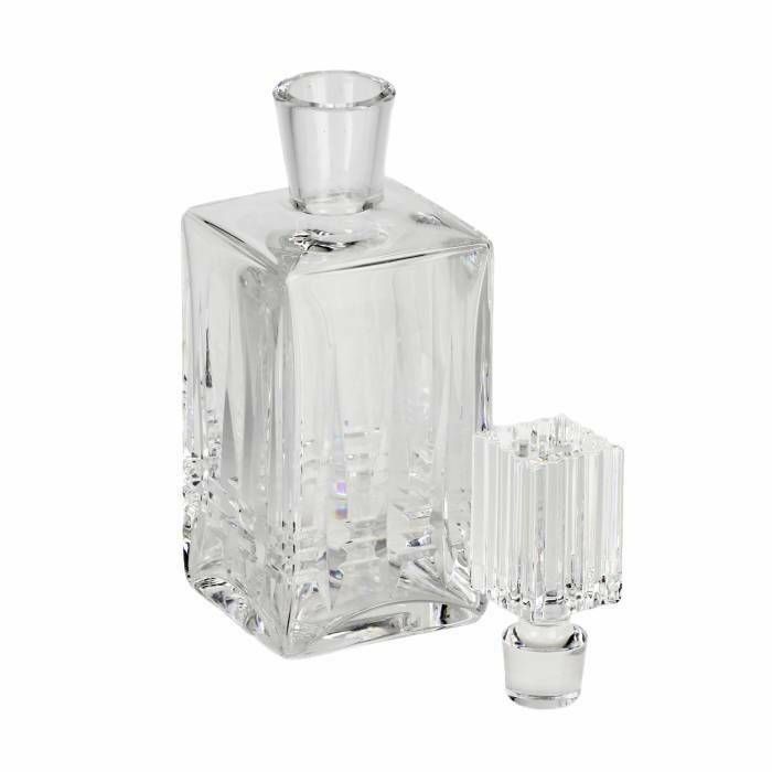 Crystal Decanter In Art Deco Style. photo for sale