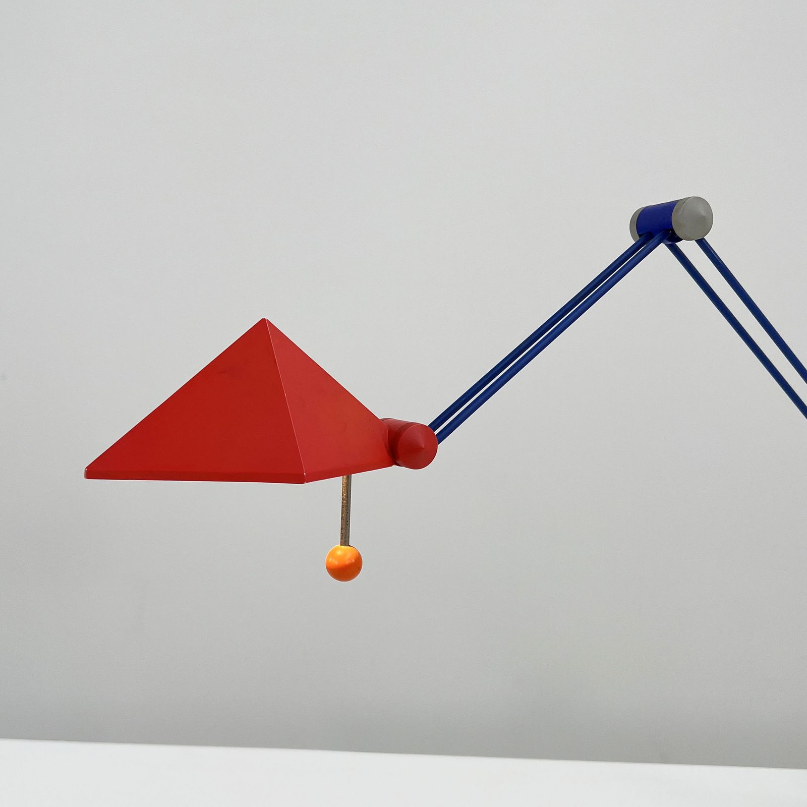 Red Desk Lamp By Lungean & Pellmann For Brilliant Leuchten Germany, 1980s photo Lighting