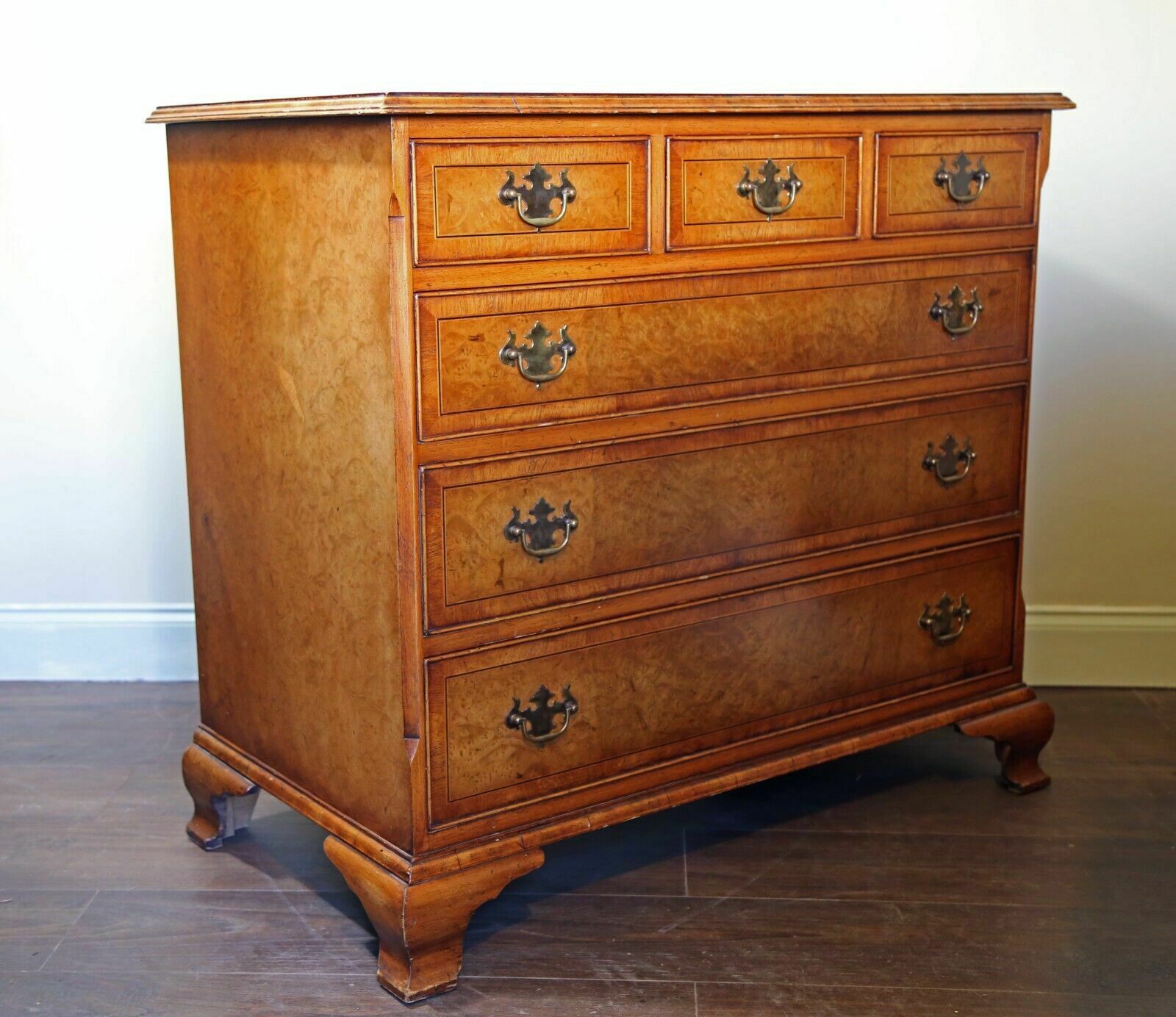 Georgian Style Burr Elm Chest Of Drawers photo furniture