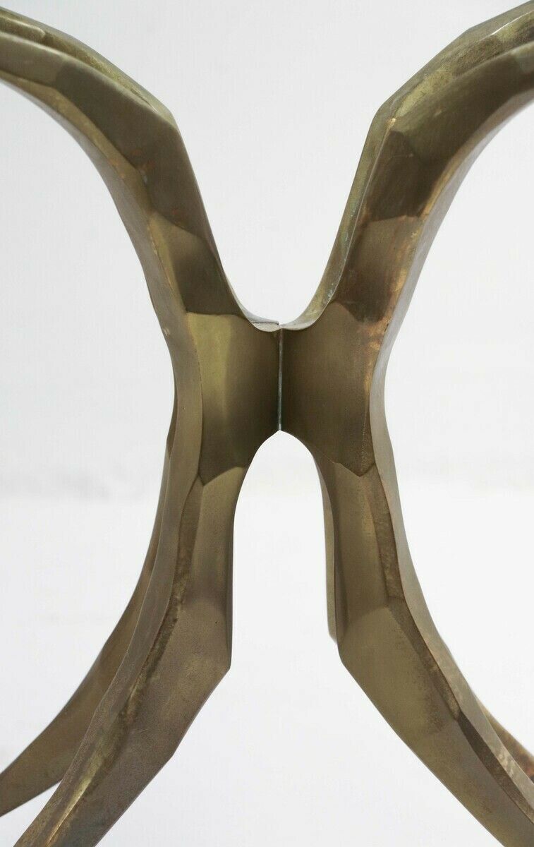 Pair Of Mid Century Bronze 'Seahorse' Side Tables By Willo Daro photo buy