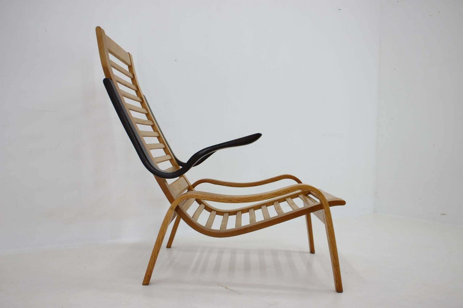 1960s Jan Vanek Beech Bentwood Armchair, Czechoslovakia photo furniture
