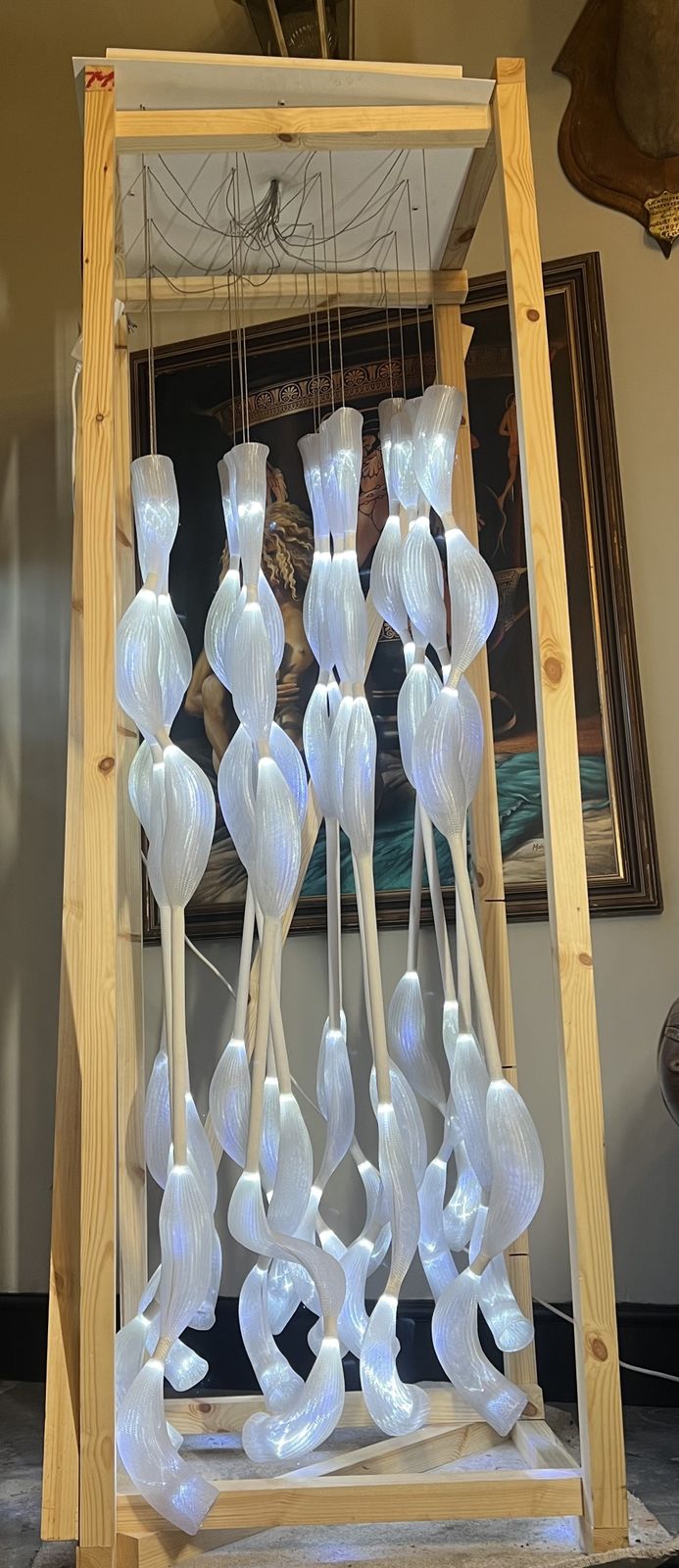 photo for sale Swann Bourotte For Ligne Roset Jellyfish Chandelier Showpiece