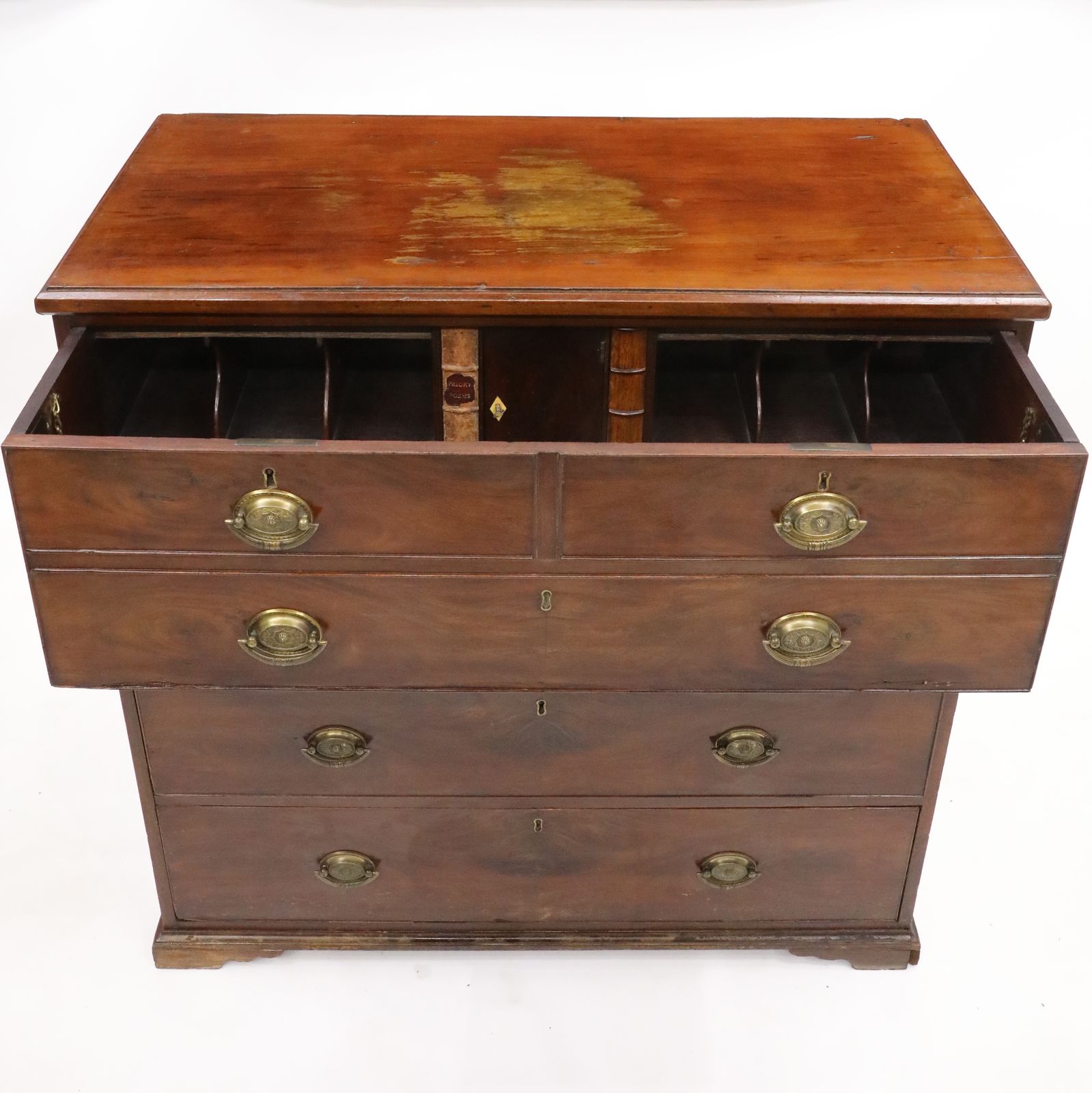 Georgian Mahogany Secretaire Chest Of Drawers Fitted Interior Free Uk Delivery photo buy