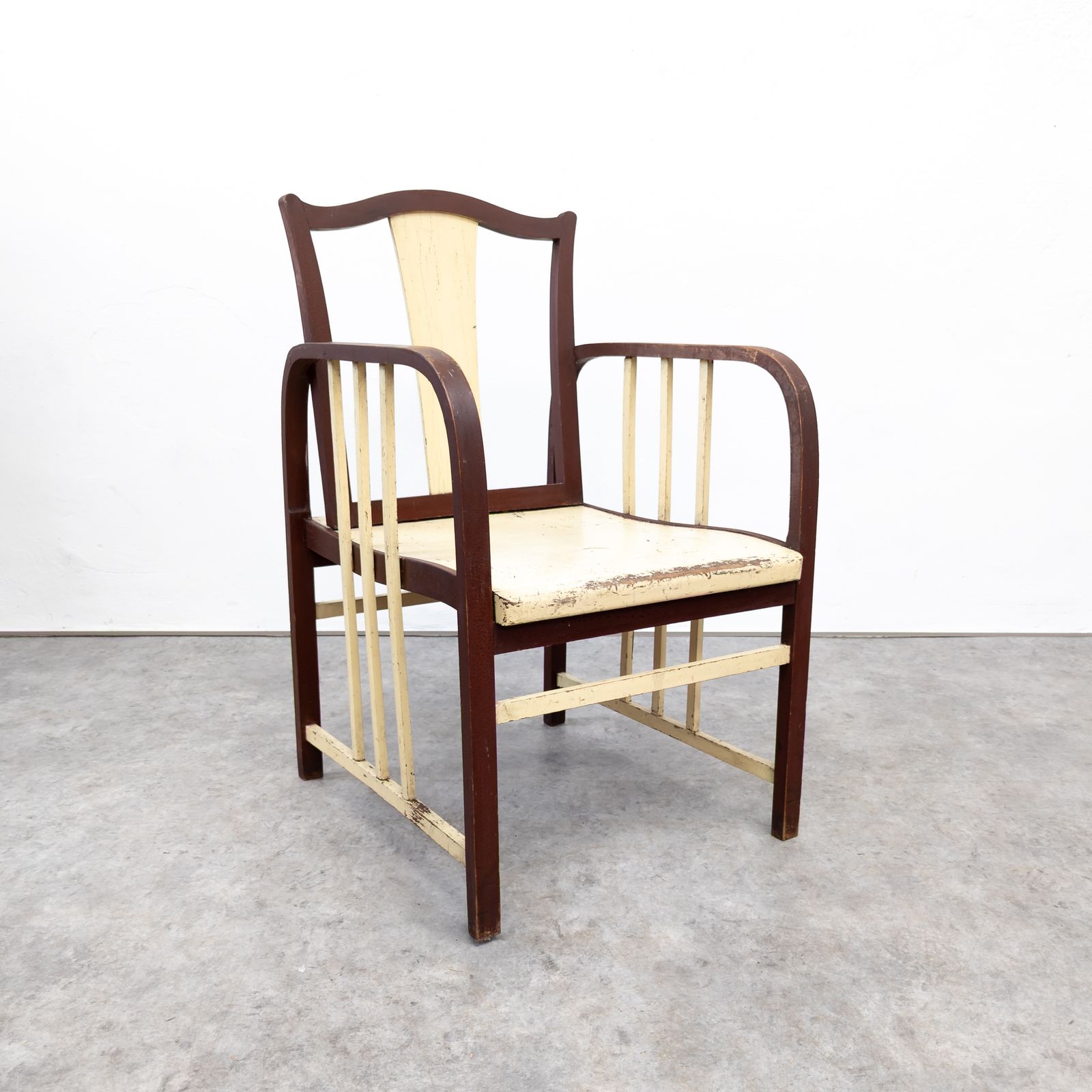 Unique Modernist Armchair Czechoslovakia 1920s