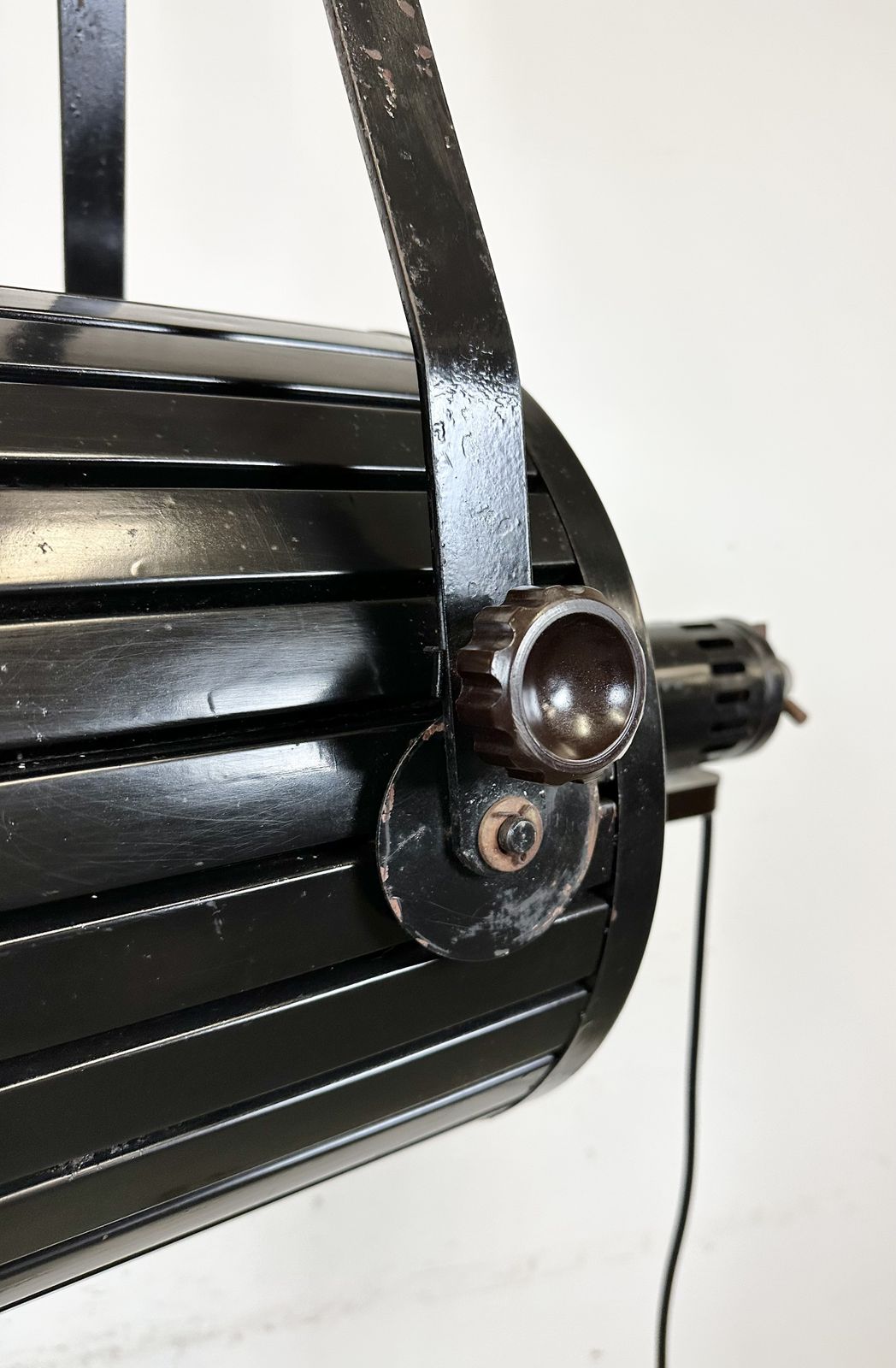 Large Vintage Black Theatre Spotlight, 1960s photo for sale