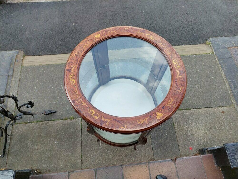 Edwardian Marquetry Bijouterie Display Table photo Furniture