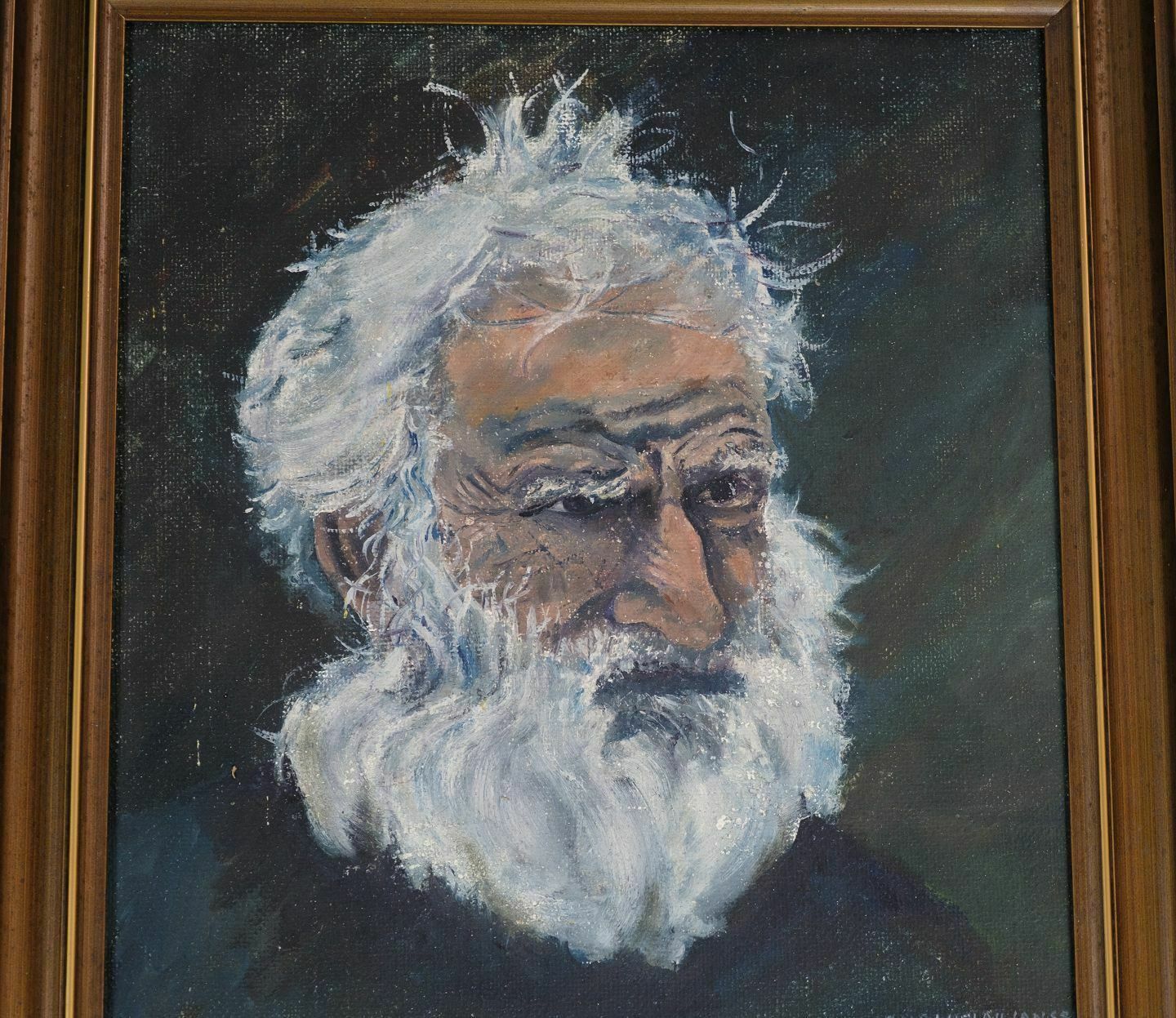 Painting  Canvas By Jørgen Luplau Jansen (1912 1982) Portrait From 1940s photo Art