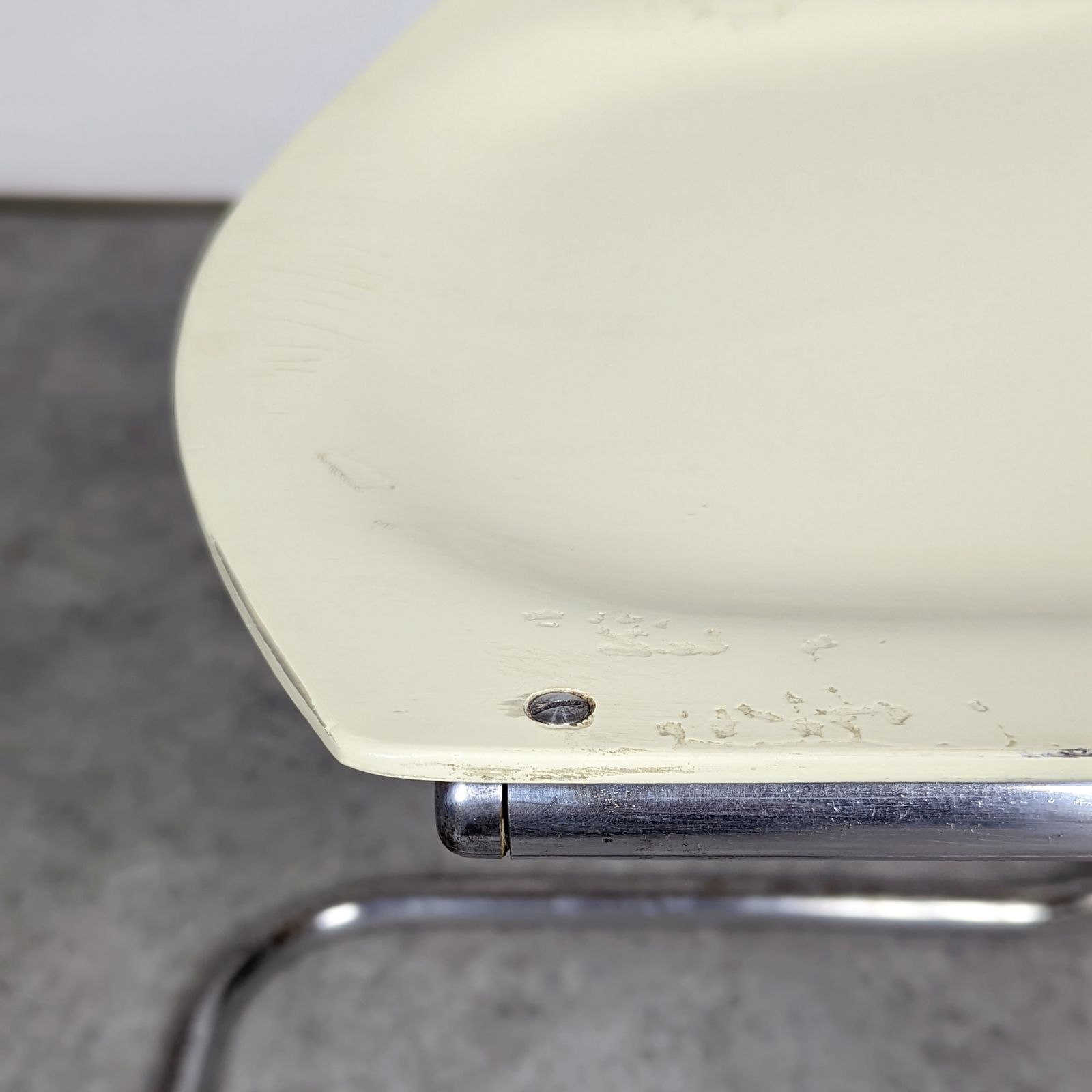 Furniture Pair Of Cantilever Tubular Steel Bauhaus Stools By Mart Stam photo
