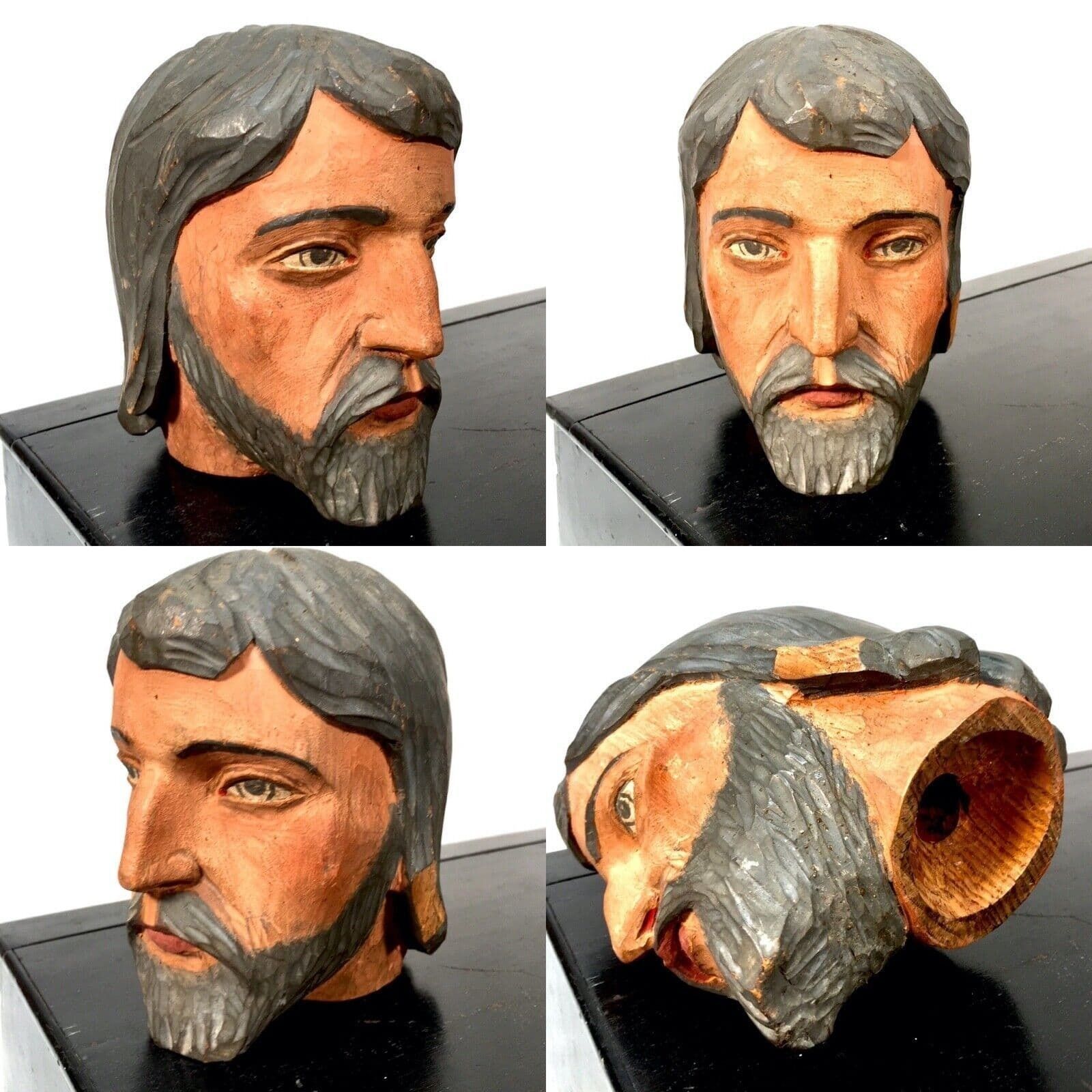 photo buy Antique Wooden French Articulated Artists Lay Figure & Head Collection C.1900