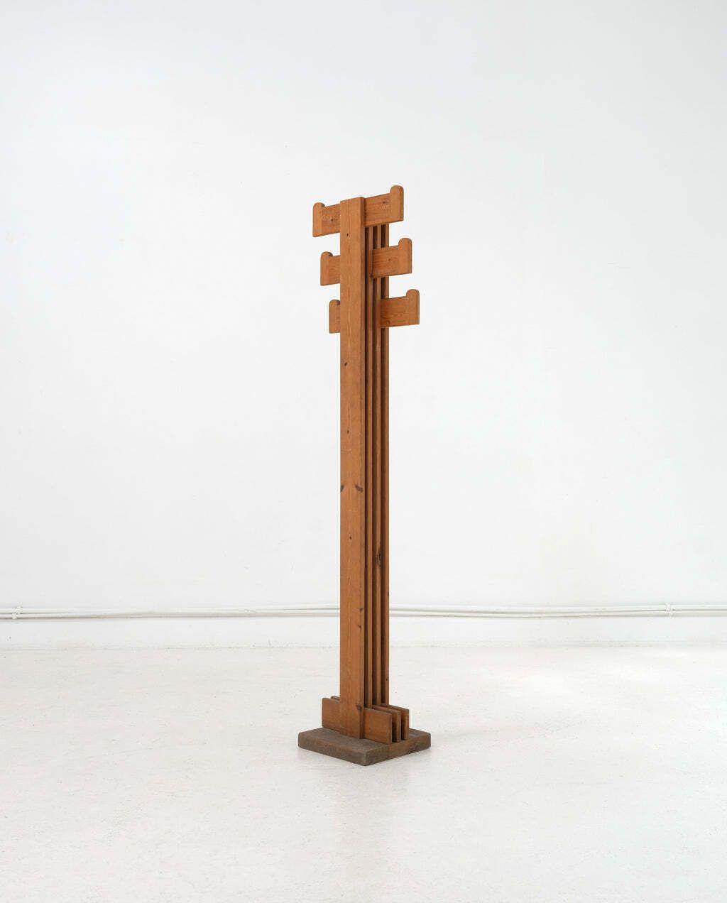 Pine Coat Rack Attr. Mario Ceroli, Italy, C.1970 photo for sale