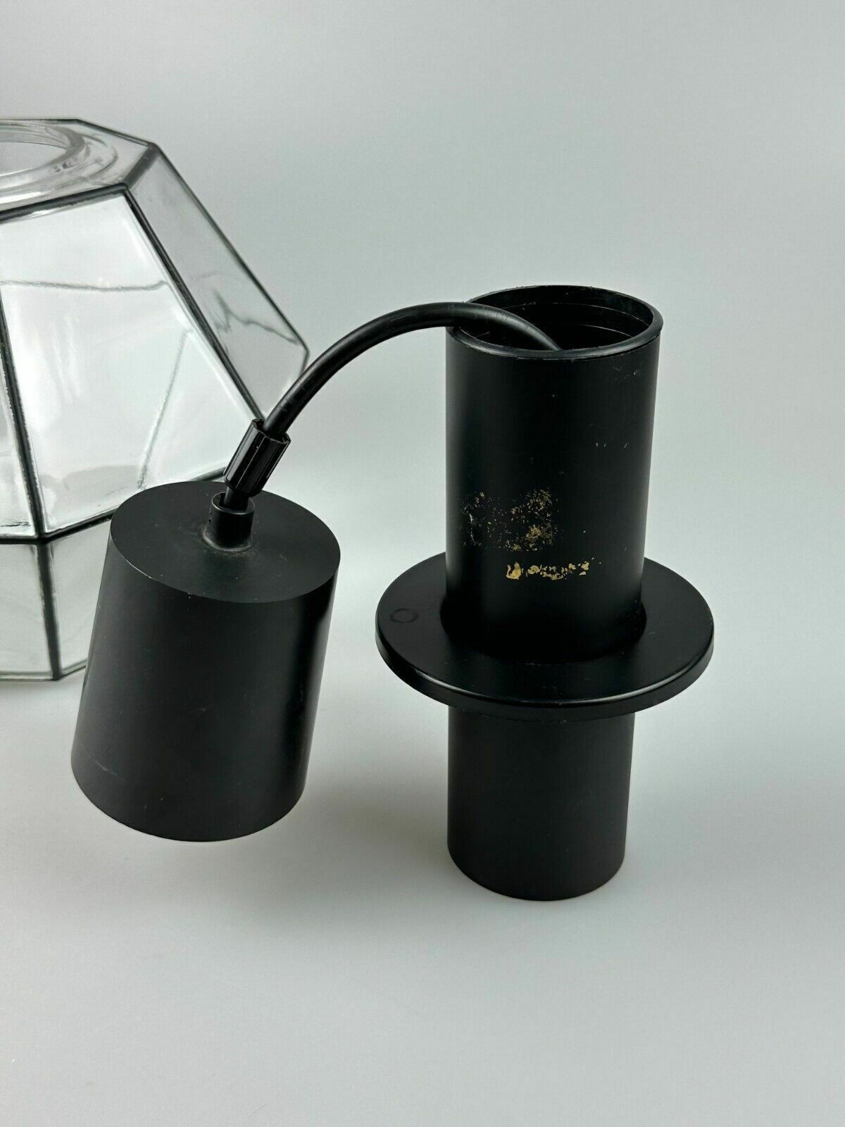 photo vintage 60s 70s Hanging Lamp Ceiling Lamp By Limburg Leuchten Germany Glass Metal