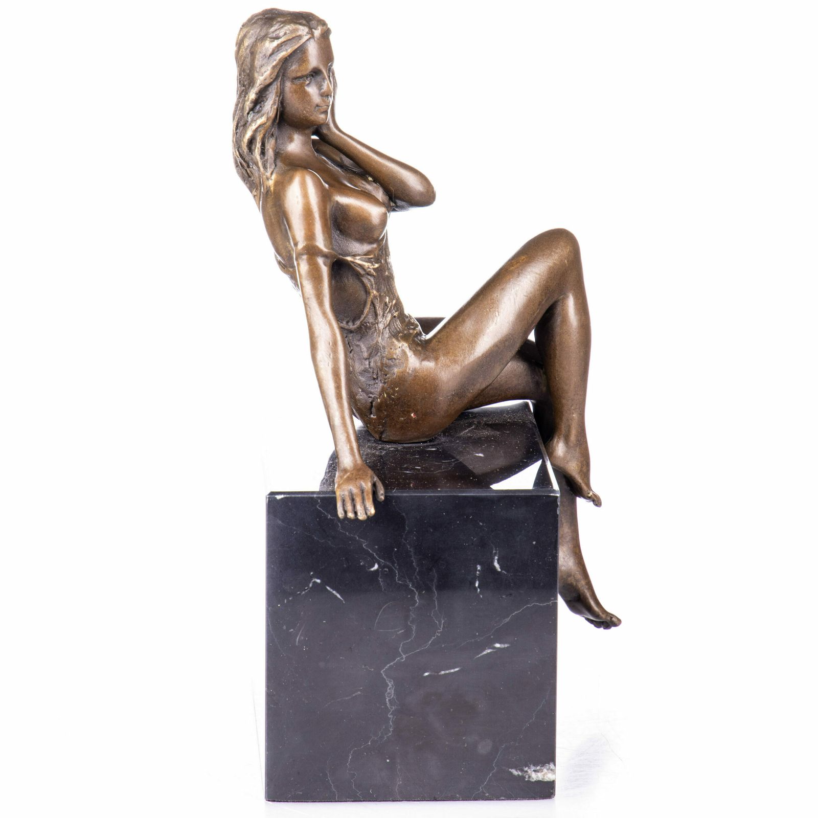 Erotic Sensual Bronze Sculpture Female Nude photo furniture