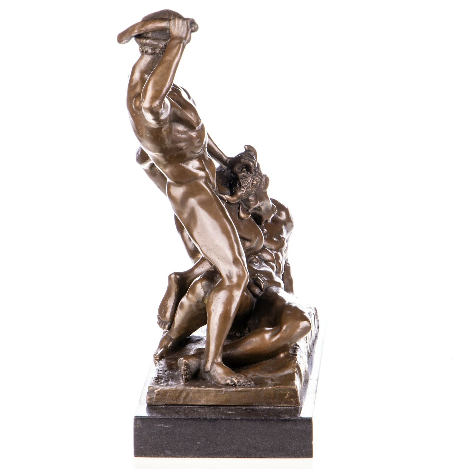 “Theseus And The Minotaur” Mythological Bronze Figure, Inspired By Ramey’s Masterpiece. photo for sale