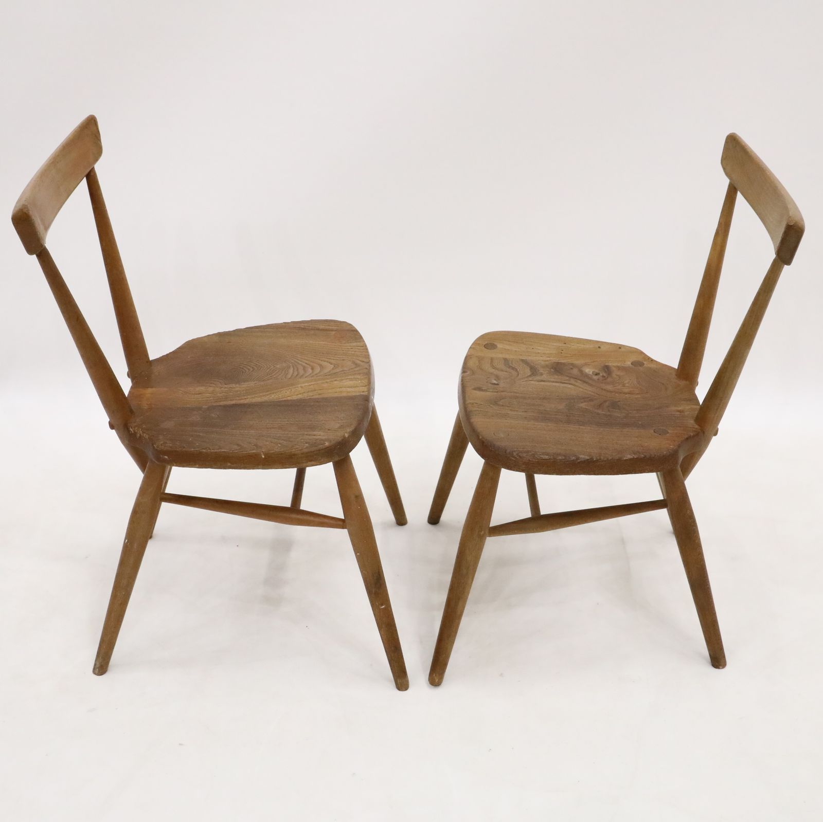 2 Ercol School/Playroom Staking Chairs 1950s Natural Finish Free Uk Delivery* photo Furniture