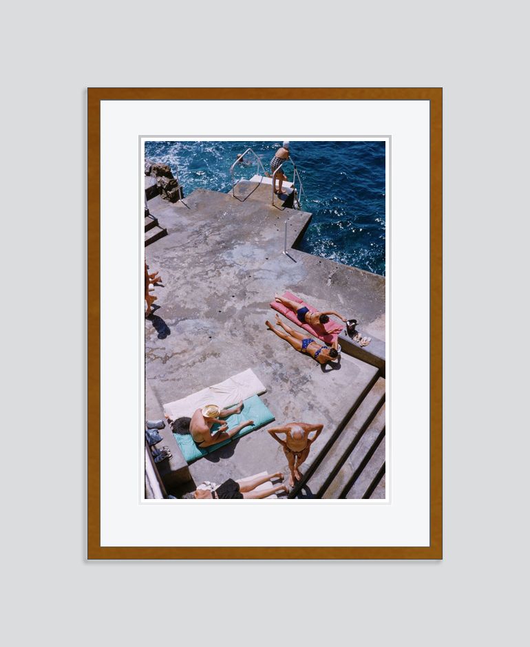 Sunbathers By Toni Frissell Archival Pigment Print Framed In Brown