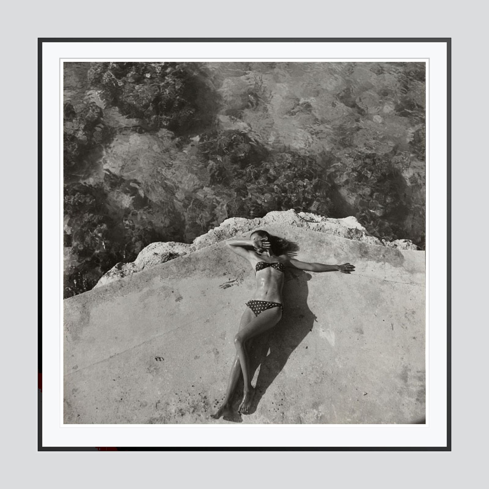 The Bikini By Toni Frissell Archival Pigment Print Oversize Framed In Black