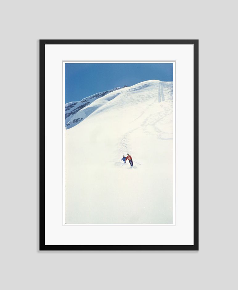 The Perfect Piste By Toni Frissell Archival Pigment Print Framed In Black