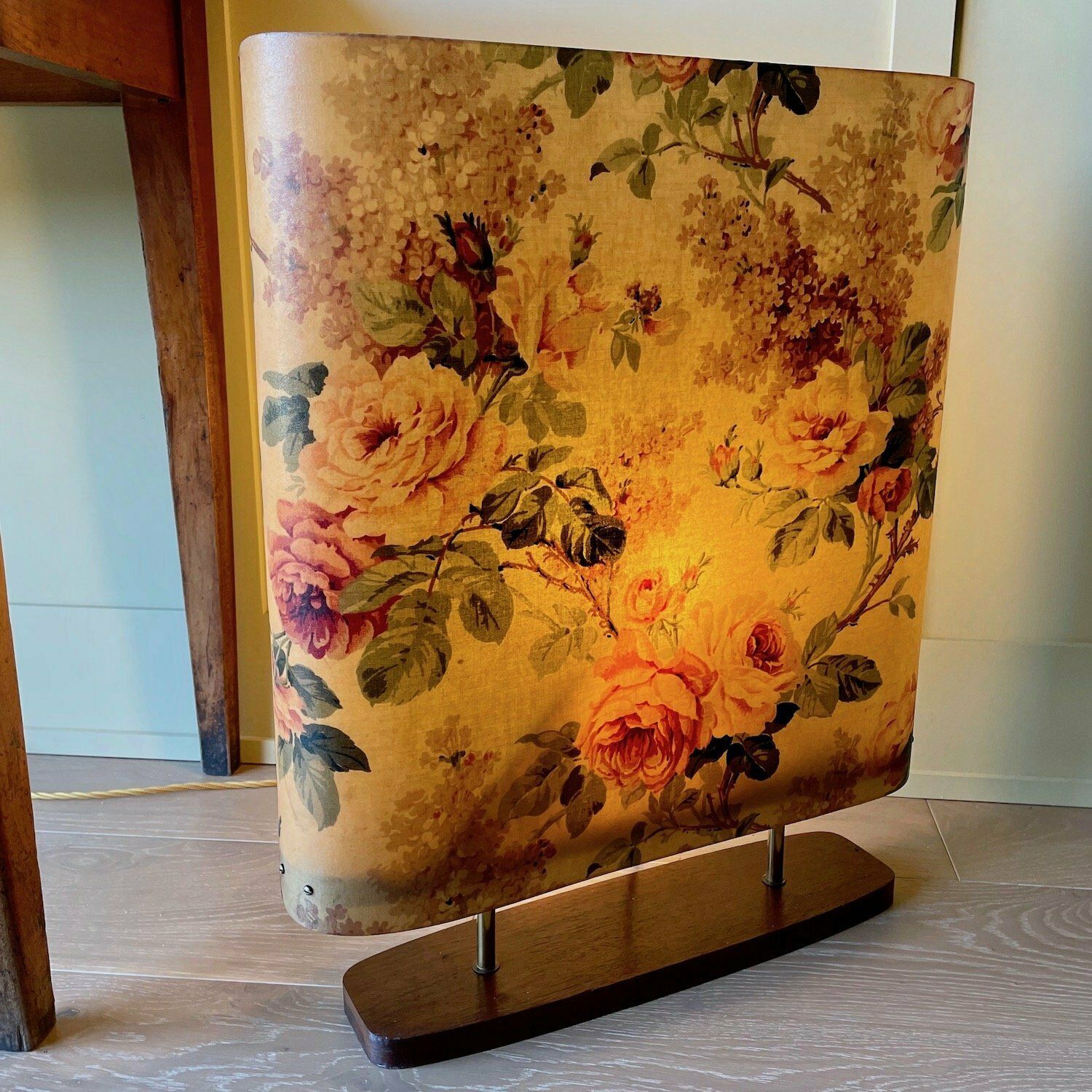 Mid Century Modern Chintz Fire Screen photo buy