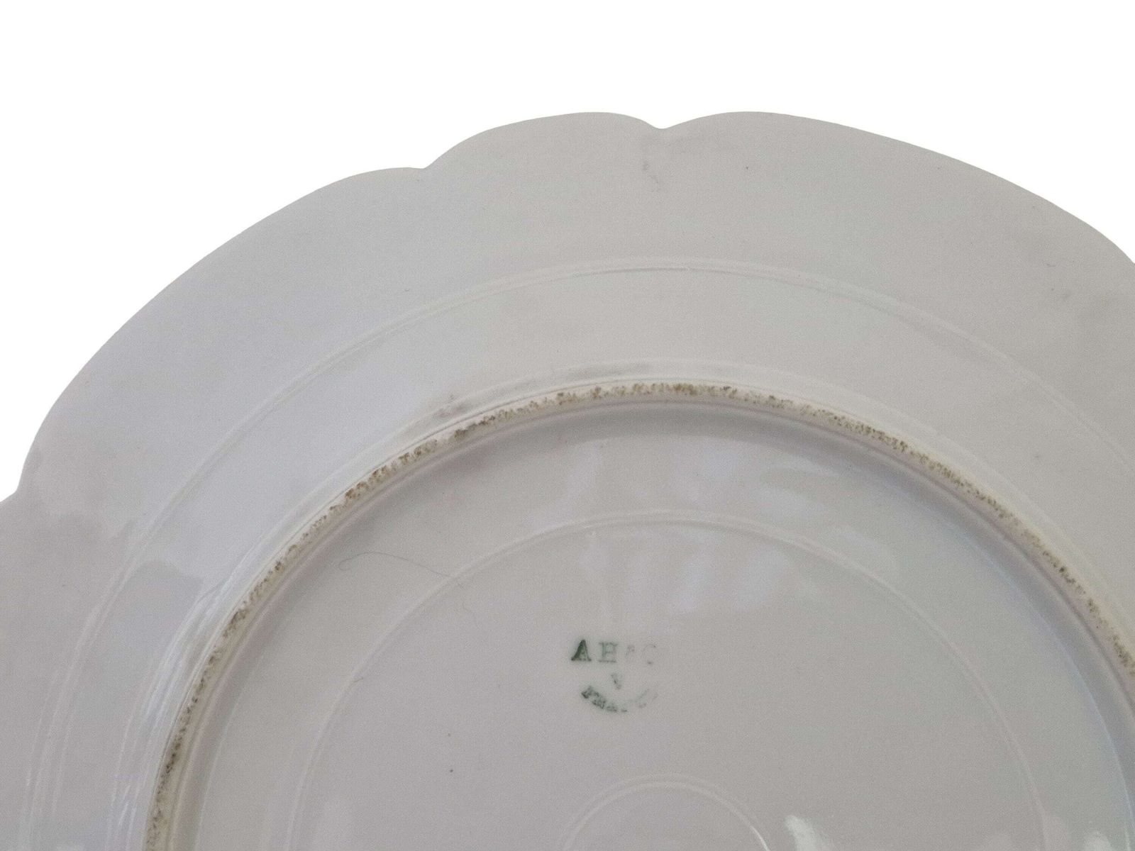 photo for sale Limoges Porcelain Wall Plate With Hand Painted Birds And Insects By Adolphe Hache & Cie, French Cabinet Plate