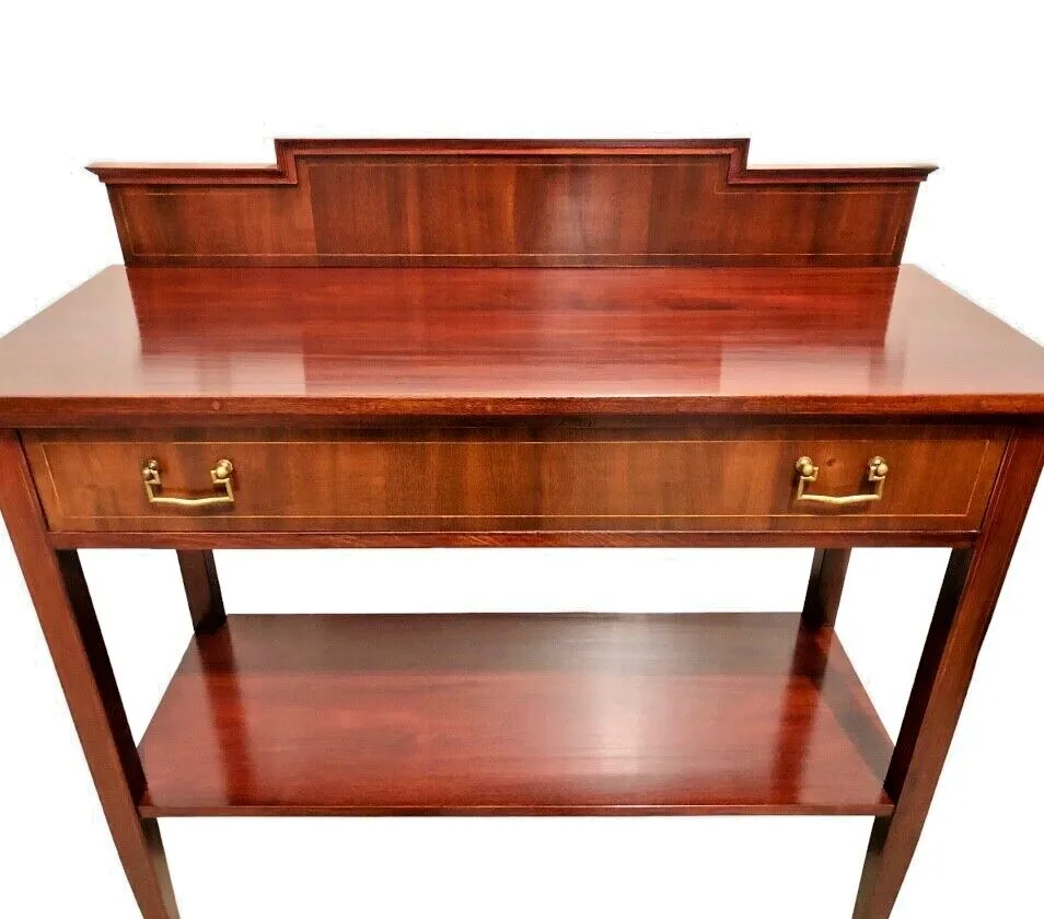 Furniture Handsome Edwardian Mahogany Buffet / Serving Table photo